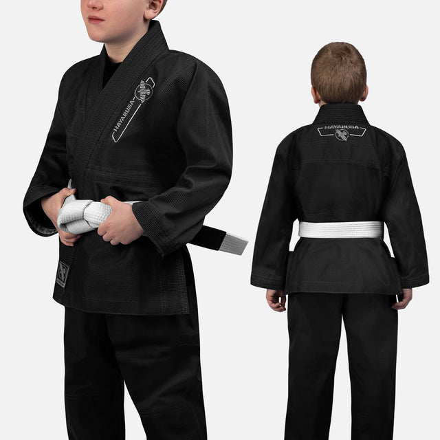 Kimono BJJ Hayabusa Essential Dziecięce – Czarne