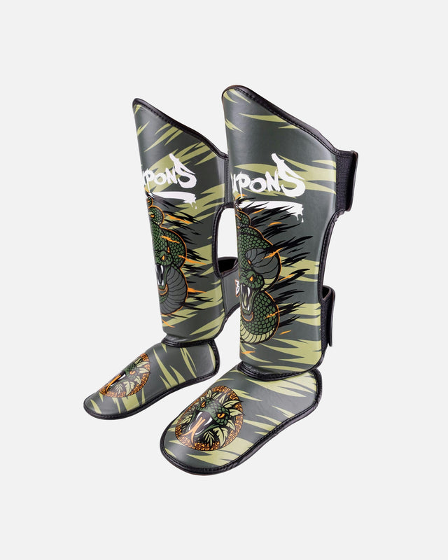 8 WEAPONS Shin guards Beastial Viper – Khaki