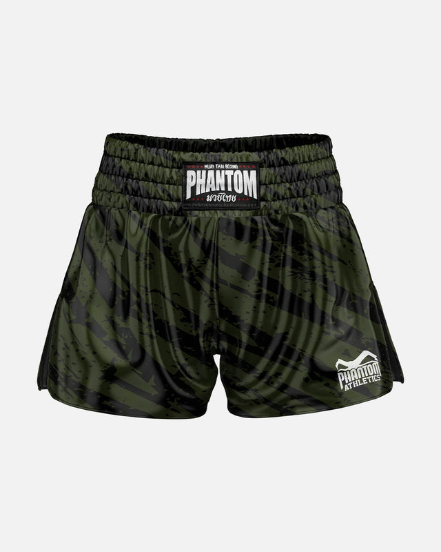 Spodenki Muay Thai Phantom Athletics Tiger Camo – Szare