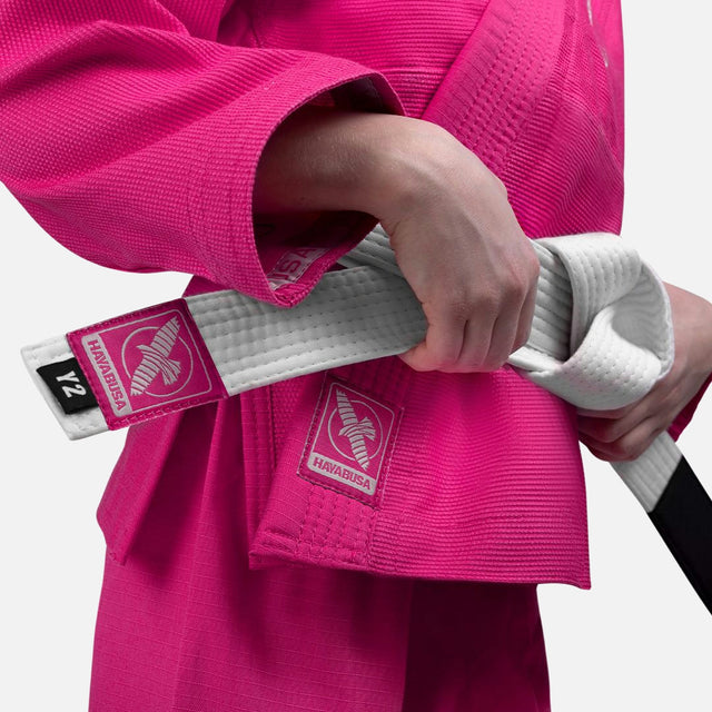 Kimono BJJ Hayabusa Essential Dziecięce – Różowe