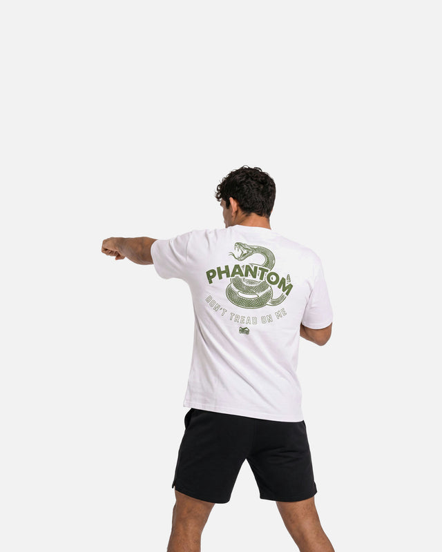 Koszulka Phantom Athletics DON'T TREAD ON ME Oversize Heavy – Biała