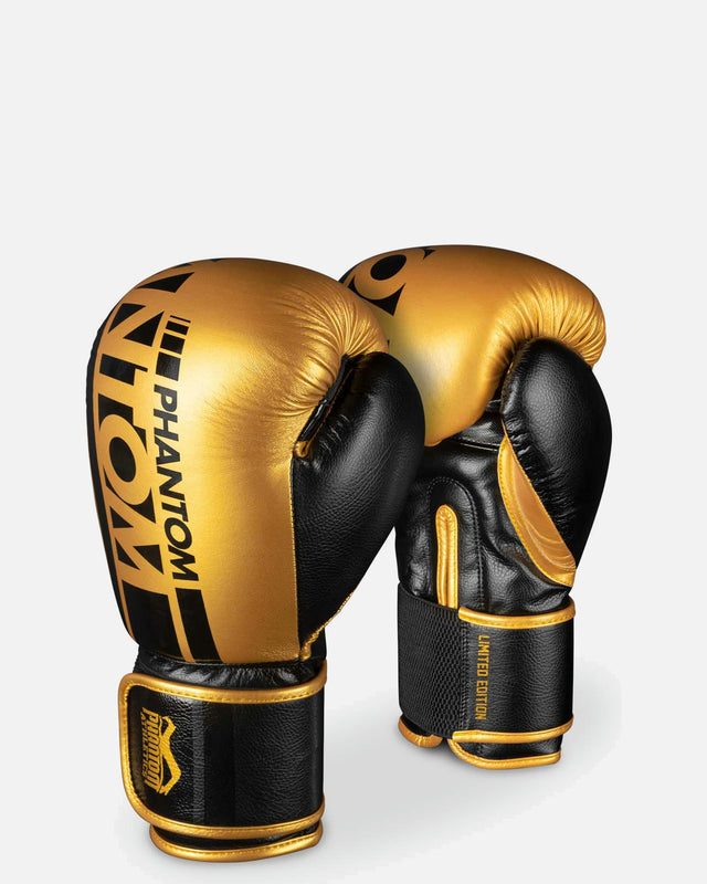 Rękawice bokserskie Phantom Athletics APEX Speed – Czarne/Złote