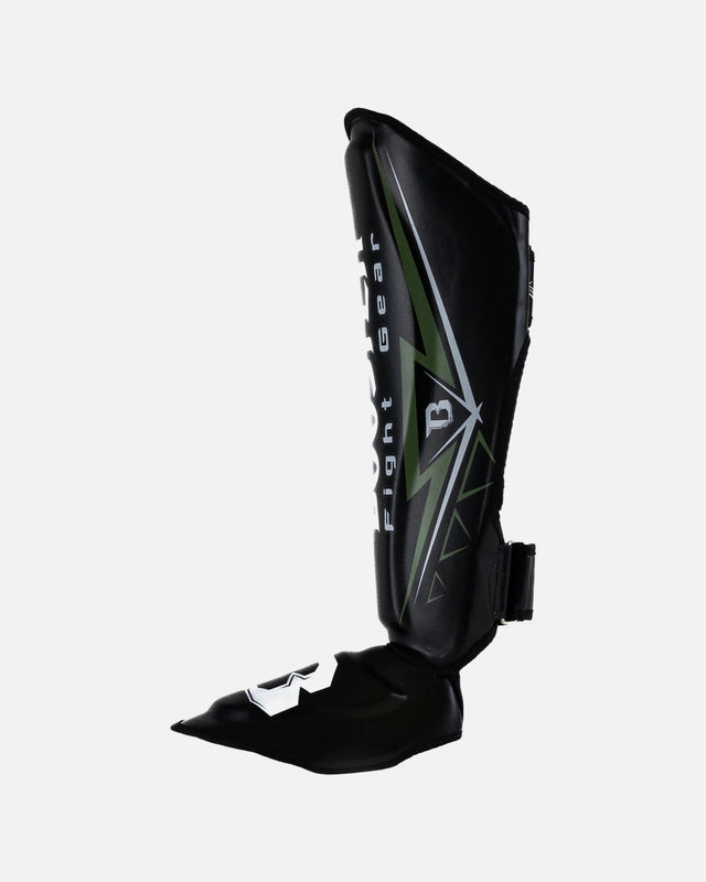 Booster Scheenbeschermers Warrior - Zwart