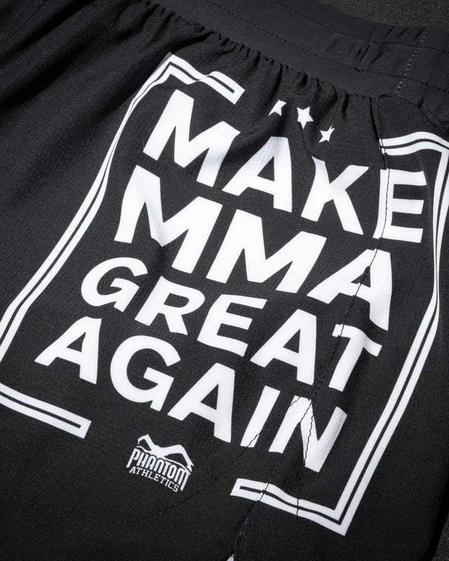 Phantom Athletics MMA Shorts Fusion-R Make MMA Great Again - Zwart
