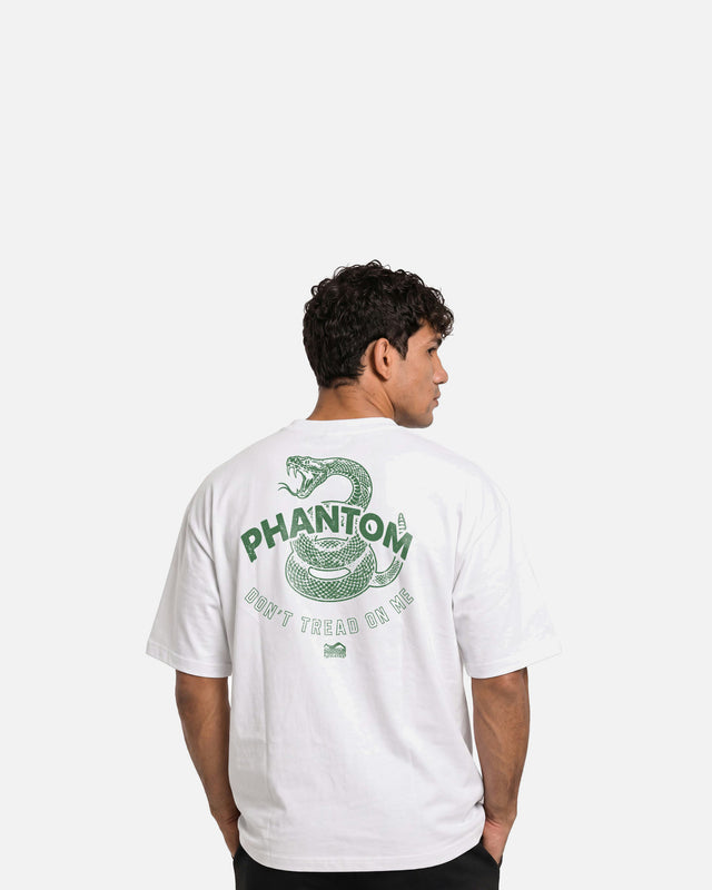 Koszulka Phantom Athletics DON'T TREAD ON ME Oversize Heavy – Biała