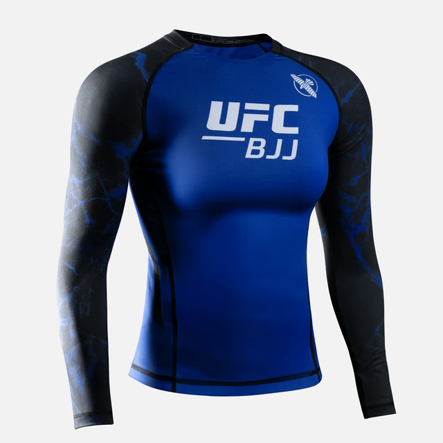 Hayabusa x UFC BJJ Rashguard Long Sleeves Women's – Black/Blue