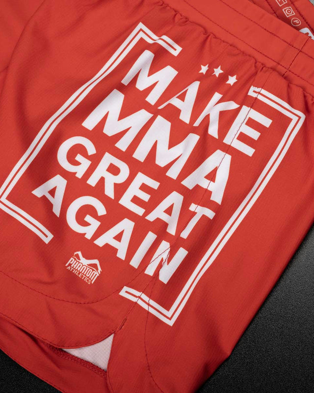 Pantaloncini MMA Phantom Athletics Fusion-R Make MMA Great Again – Rosso