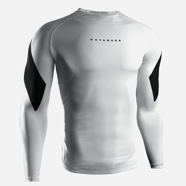Hayabusa Rashguard Pro Ranked Long Sleeve – White