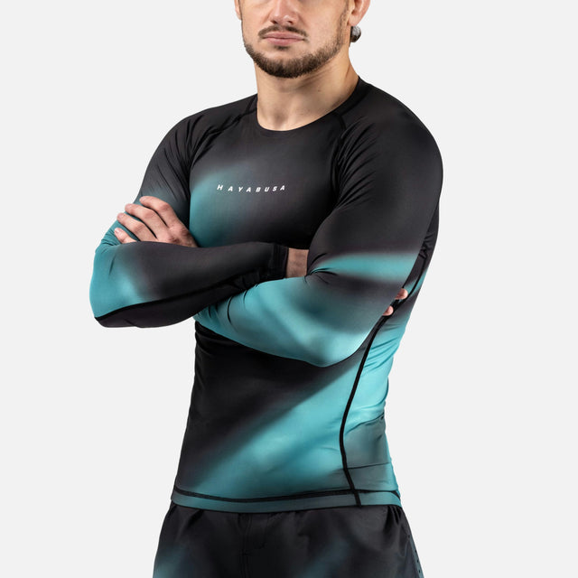 Hayabusa Rashguard Apex Nova Lange Mouwen - Turquoise