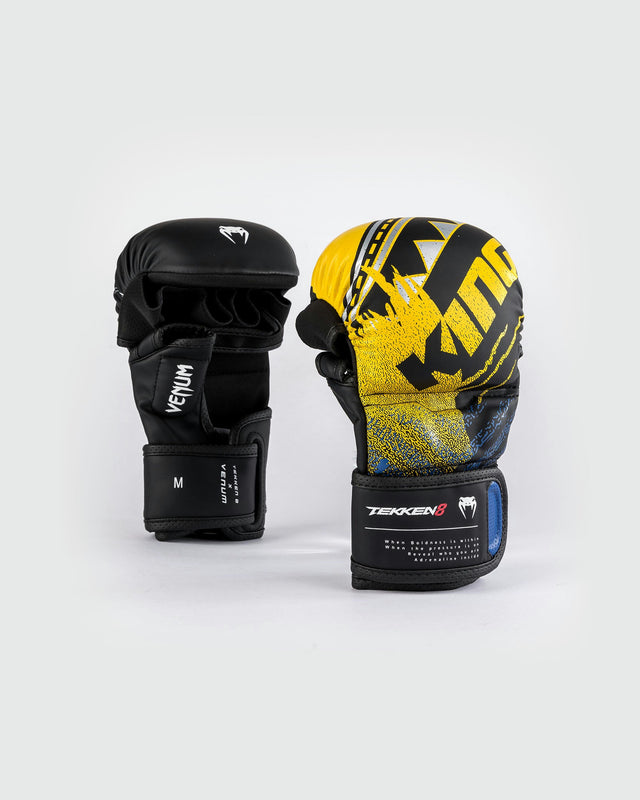 Guantes de MMA Venum x TEKKEN 8 King - Negro/Amarillo