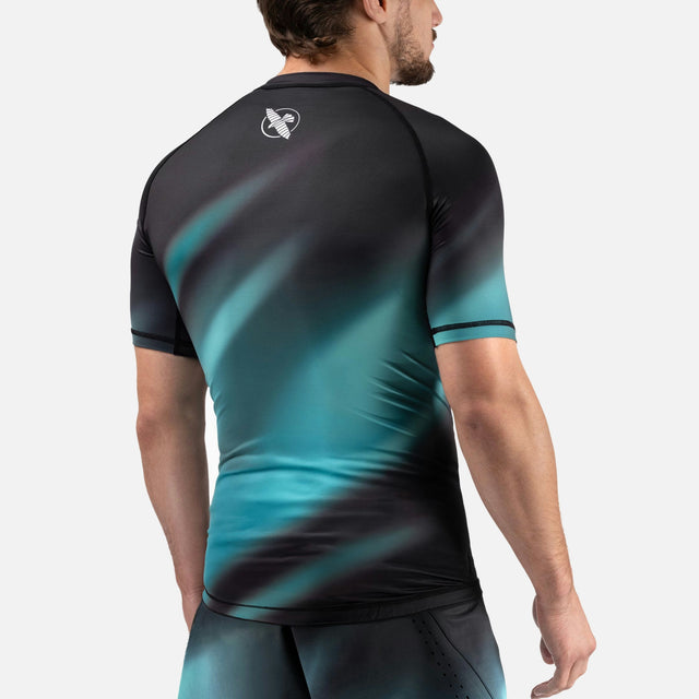 Hayabusa Rashguard Apex Nova Korte Mouwen - Turquoise