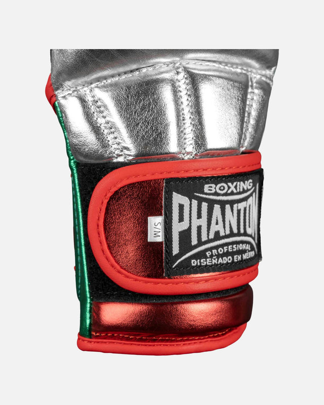 Phantom Athletics MMA Handschoenen Mexico - Zilver/Groen/Rood
