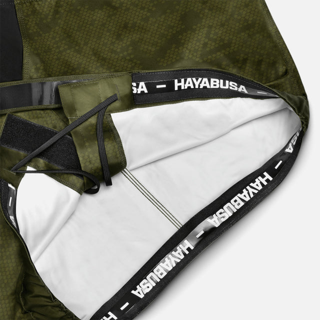 Hayabusa MMA Shorts Hex Mid-Thigh - Groen