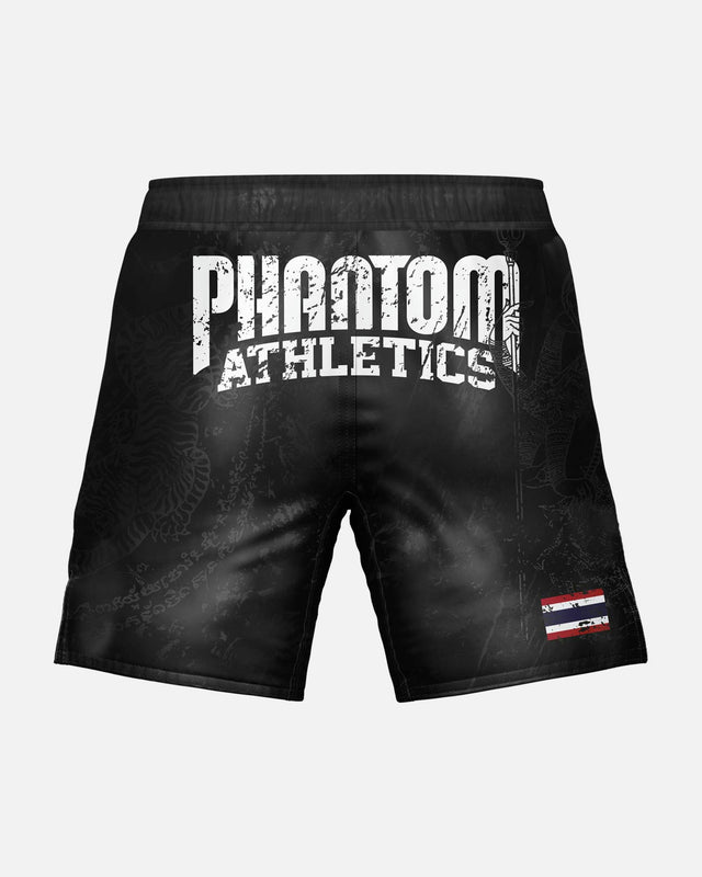 Spodenki Muay Thai Phantom Athletics EVO – Czarne/Szare
