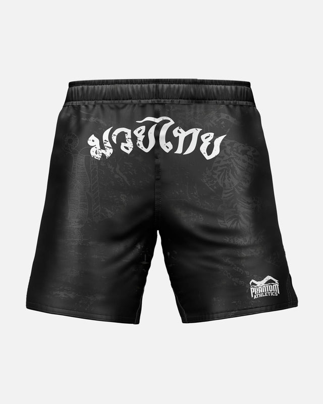 Spodenki Muay Thai Phantom Athletics EVO – Czarne/Szare