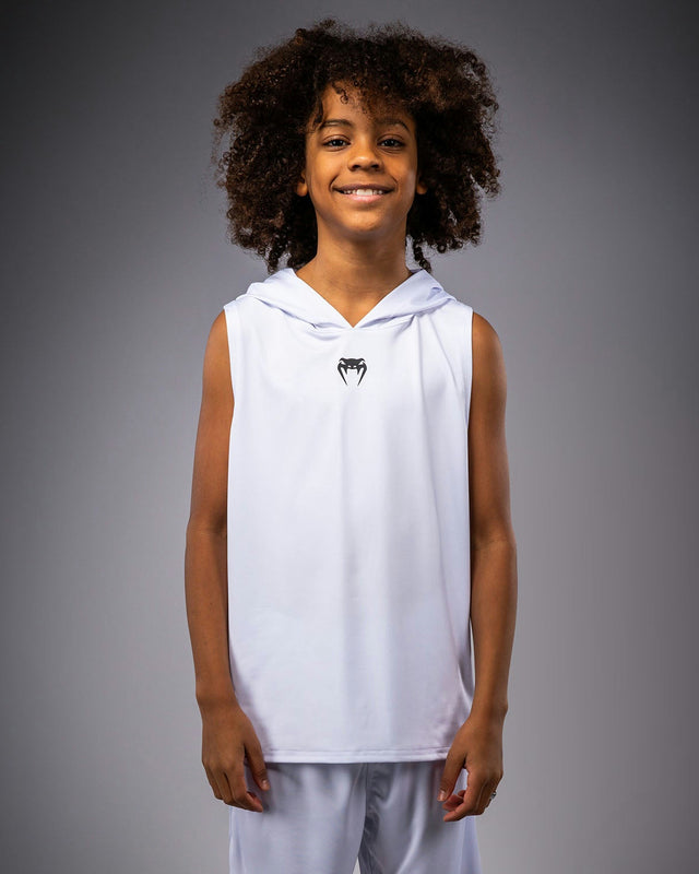 Venum Hoodie Elite ärmellos Kinder – Weiß