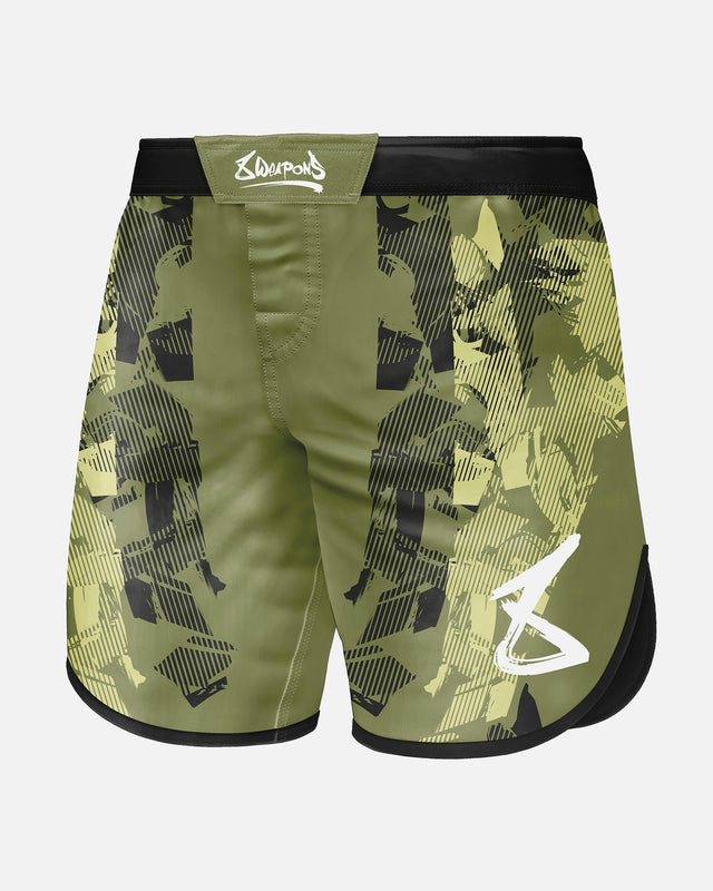 8 WEAPONS MMA Shorts Hit 2.0 – Olive/Black