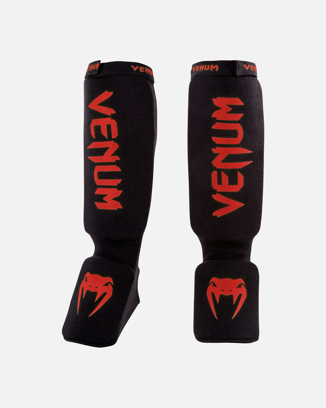 Venum Kontact Shin Guards – Black/Red