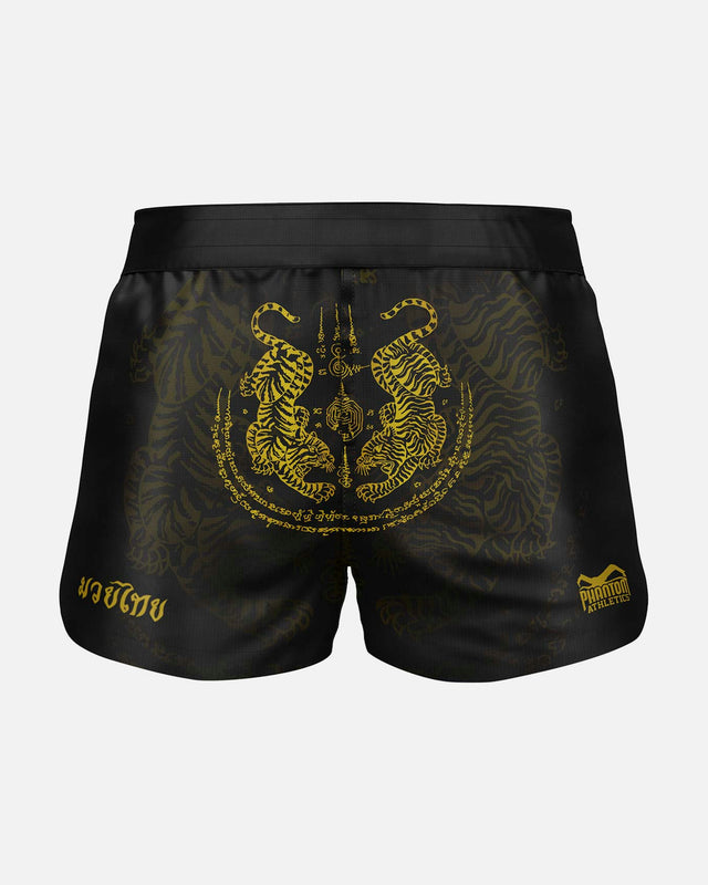 Phantom Athletics Muay Thai Shorts Fusion - Zwart/Goud