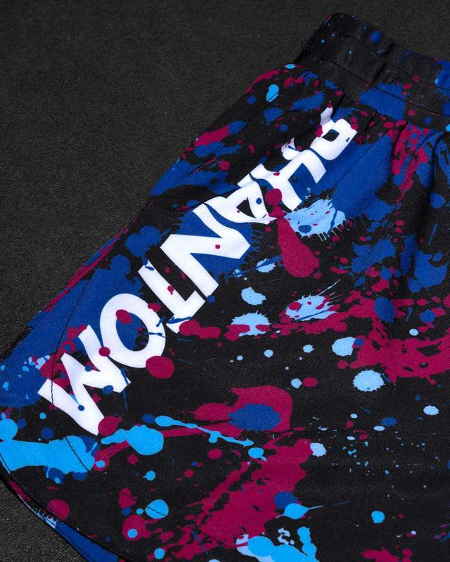 Pantaloni scurți MMA Phantom Athletics Fusion Splatter – Albastru