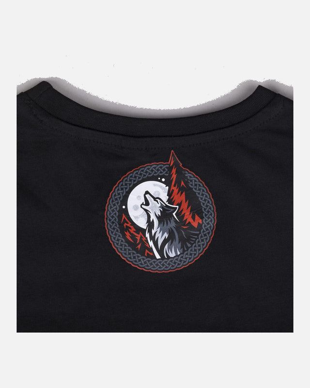 8 WEAPONS T-shirt Beastial Wolf – Black/Red