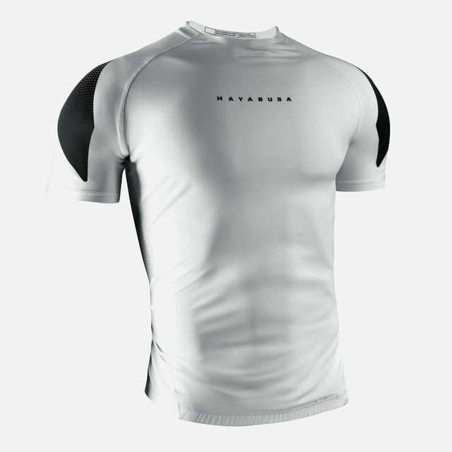 Hayabusa Rashguard Pro Ranked Korte Mouwen - Wit