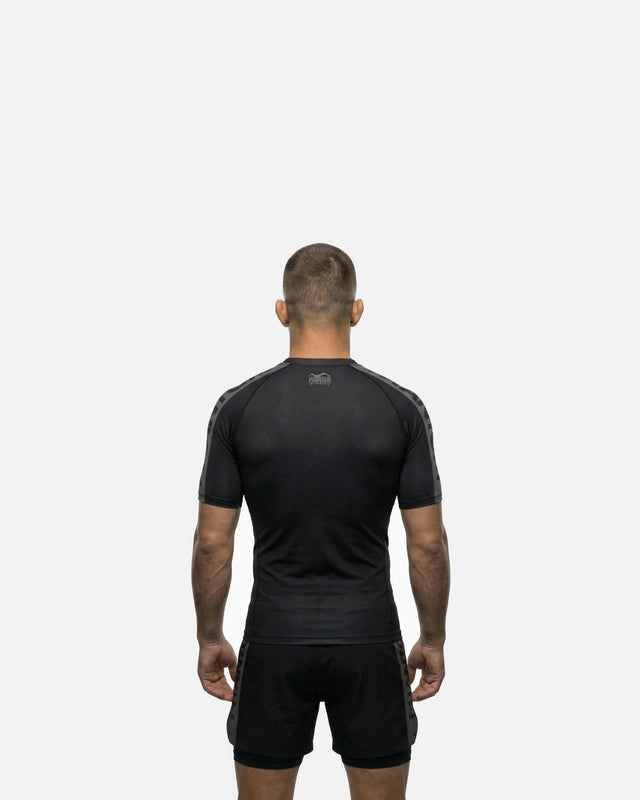 Phantom Athletics Rashguard EVO Apex Korte Mouwen - Zwart/Grijs