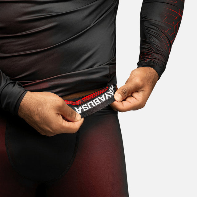 Hayabusa Compression Shorts & Spats Geo – Red