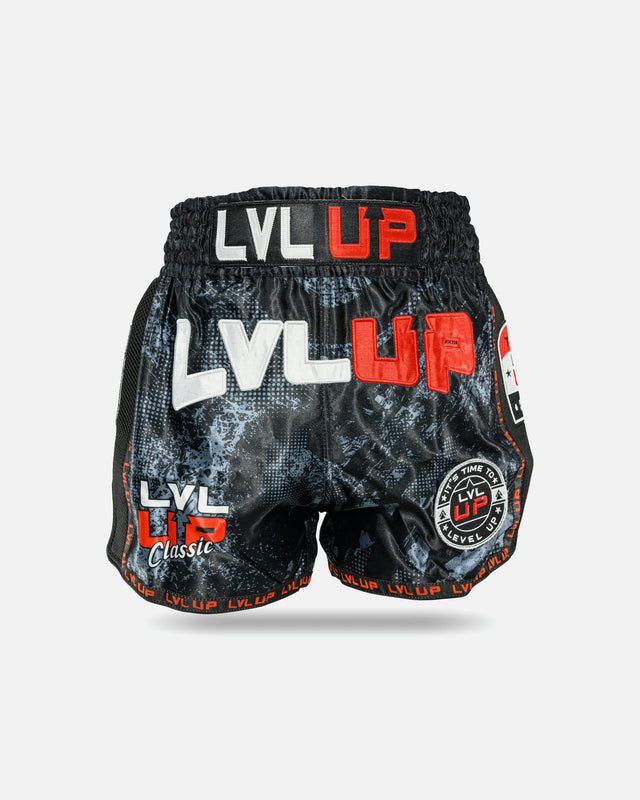 Spodenki Muay Thai LVL UP Stadium – Czarne