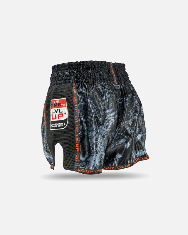 LVL UP Muay Thai Shorts TKO – Black