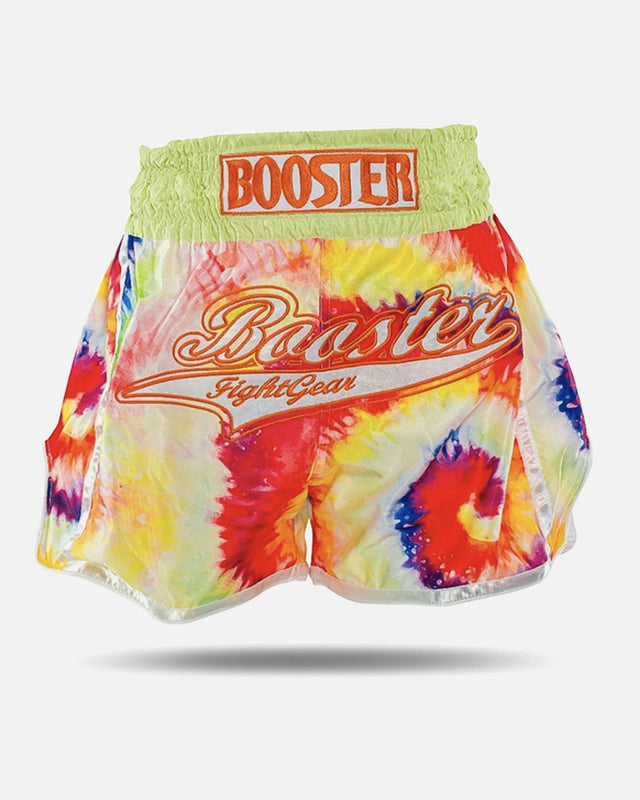 Booster Muay Thai Shorts TBT Swirl - Geel