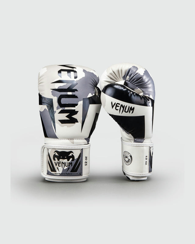 Guantoni da boxe Venum Elite – Bianco/Grigio melange
