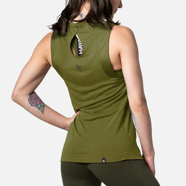 Hayabusa Tank Top Dames - Olijfgroen