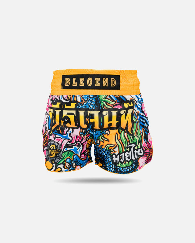 Spodenki Muay Thai Blegend Legend 3 – Żółte