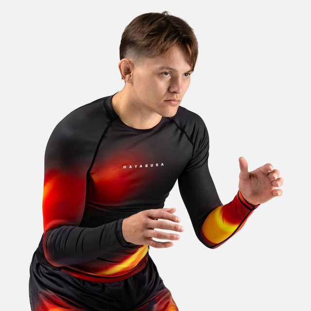 Hayabusa Rashguard Apex Nova Lange Mouwen - Oranje