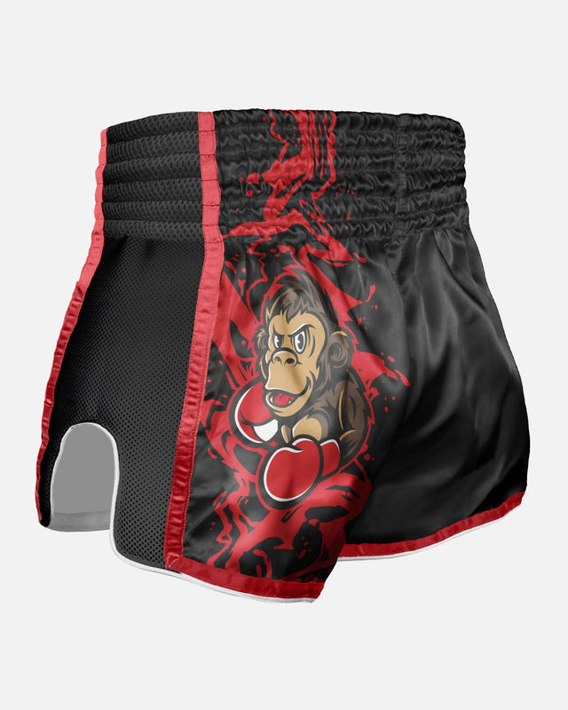 Spodenki Muay Thai 8 WEAPONS Joe – Czarne/Czerwone