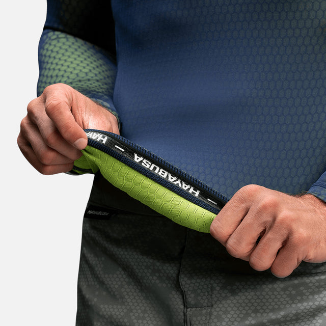 Hayabusa Rashguard Fusion Long Sleeves – Blue/Green