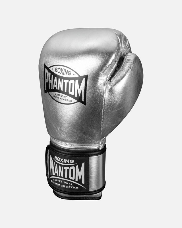 Rękawice bokserskie Phantom Athletics Mexico – Srebrne/Czarne