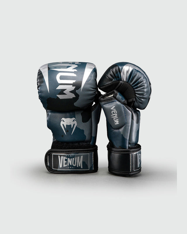 Rękawice MMA Venum Elite Camo – Ciemny marynarki/Niebieskie