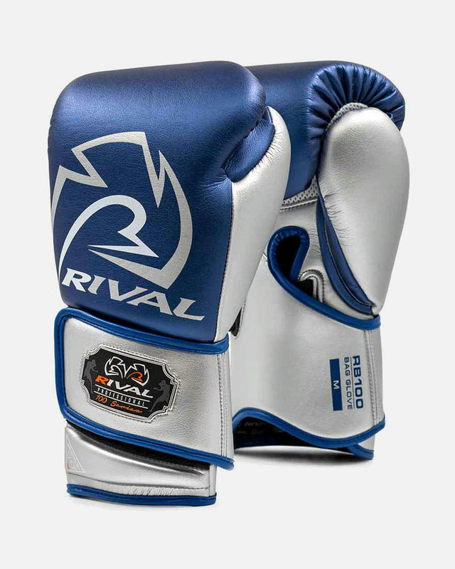 Rękawice workowe Rival RB100 Professional – Niebieskie/Srebrne