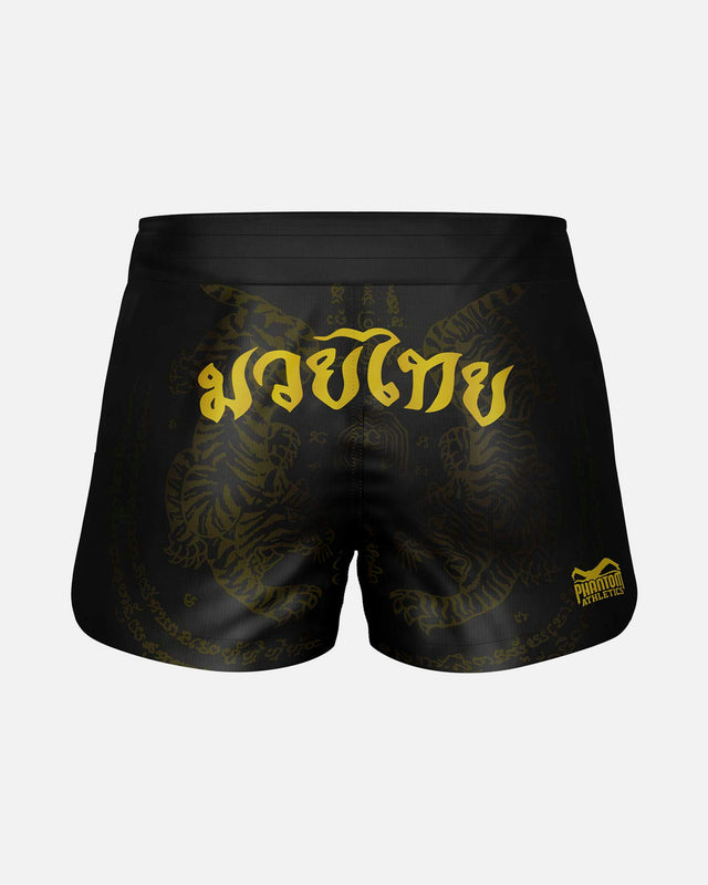 Pantaloni scurți Muay Thai Phantom Athletics Fusion – Negru/Aur