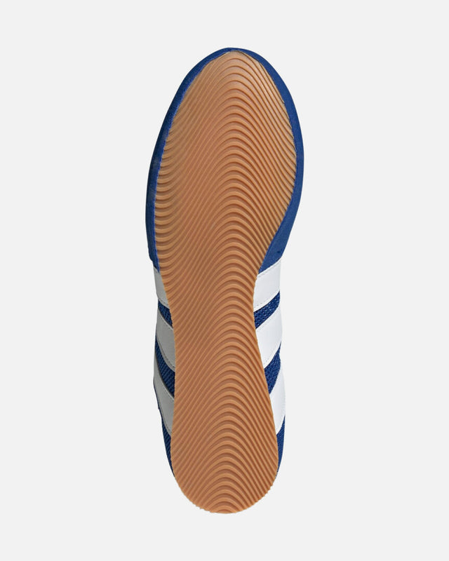 Adidas Box Hog Classic Boxing Shoes - Blue/White
