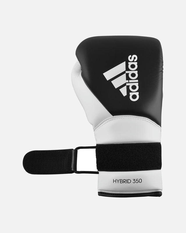 Adidas Hybrid 350 Duo Lace Boxing Gloves – Black/White