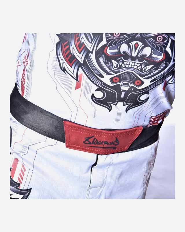 8 WEAPONS MMA Shorts Samurai 2.0 - Wit/Rood
