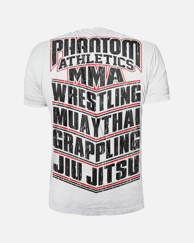 Tricou Phantom Athletics EVO MMA Sports – Alb