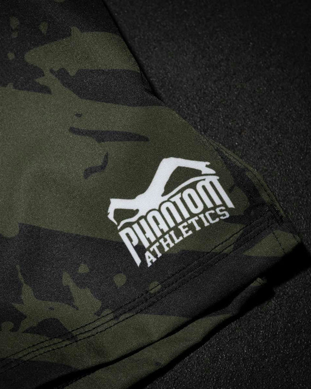 Phantom Athletics MMA Shorts EVO Tiger Camo - Legergroen