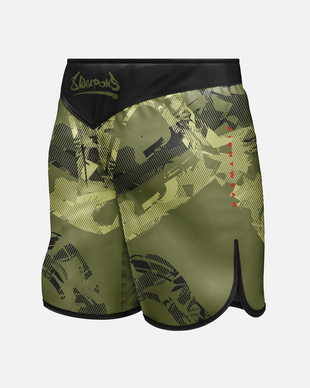 8 WEAPONS MMA Shorts Hit 2.0 – Olive/Black