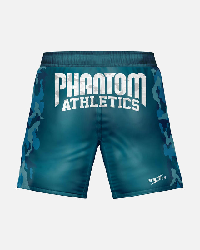 Phantom Athletics MMA Shorts EVO Warfare - Marineblauw Camo