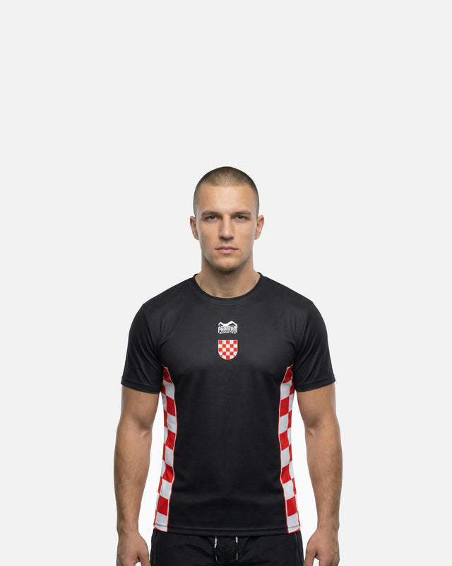 Koszulka Phantom Athletics EVO+ Team Croatia – Czarna