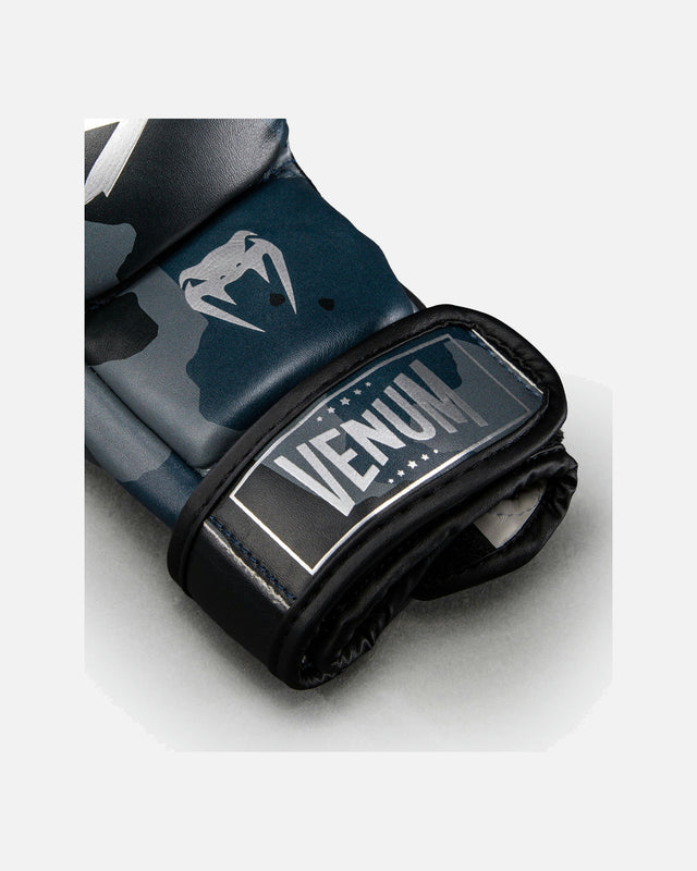 Rękawice MMA Venum Elite Camo – Ciemny marynarki/Niebieskie
